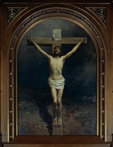 Ukrzyżowanie (olej na płótnie) autorstwa Otto Ludvig Sinding