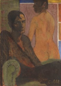 Autoportret z aktem rewersowym, ok. 1929 r. autorstwa Otto Mueller