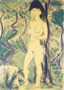 Akt w lesie; Akt im Wald, ok. 1922-1923
