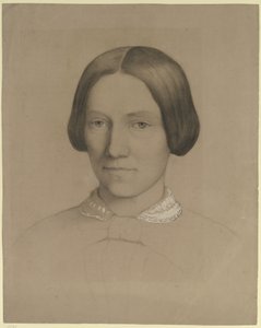 Portret Emilie Scholderer, matki artysty, en face autorstwa Otto Scholderer