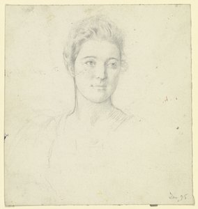 Portret panny Martin autorstwa Otto Scholderer