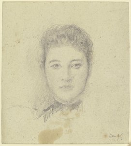Portret panny Martin autorstwa Otto Scholderer