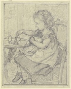 „Herbata z Püppi” autorstwa Otto Scholderer