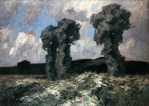 Wierzby w dolinie Lahn (olej na płótnie) autorstwa Otto Ubbelohde