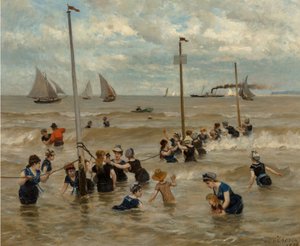 Kąpiel nad morzem, 1876 r.