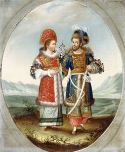 Egzotyczna para, początek XIX wieku autorstwa Ottoman School