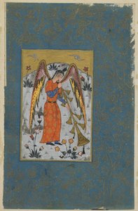 Anioł Israfil, ok. 1580-90 autorstwa Ottoman School