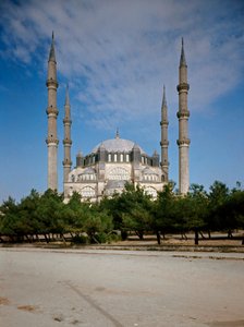 Widok na meczet (1575) autorstwa Ottoman School