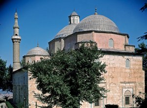Widok na zielony meczet autorstwa Ottoman School