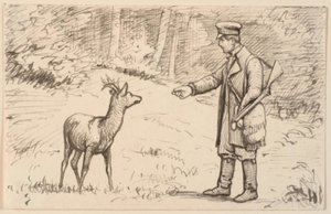 Spotkanie w lesie autorstwa P.C. Skovgaard