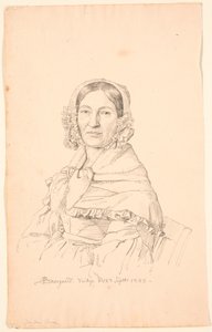 Portret panny Broe. autorstwa P.C. Skovgaard