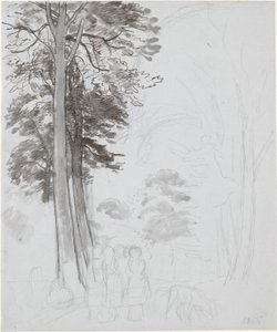 Studium dla „Bøgeskov i May”. autorstwa P.C. Skovgaard
