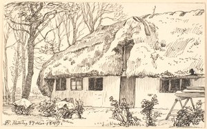Zadaszony dom na Læsø autorstwa P.C. Skovgaard
