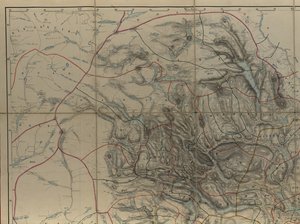 Mapa ze zbiorów map Biblioteki Narodowej. Mapa jest opublikowana w Znaku Dłoni (po 1846 r.) i pokazuje Telemark autorstwa P. A. Munch