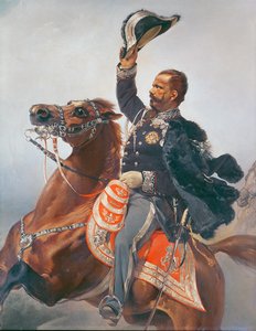Portret Vittorio Emanuele (1820-78) Król Sardynii i Włoch (fragment)