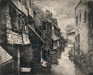 „Rzeka Bievre w Gentilly”, 1915 autorstwa P Roy