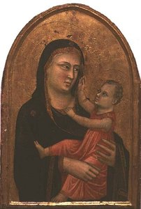 Madonna z Dzieciątkiem (tempera na panelu)