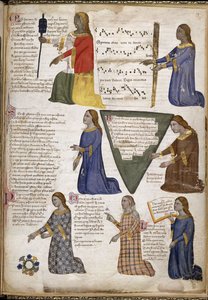 Siedem sztuk wyzwolonych z Regia Carmina autorstwa Convenevole da Prato
