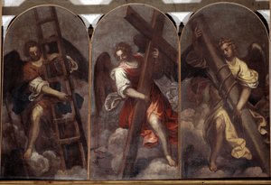 Anioły trzymające narzędzia pasji (Malarstwo