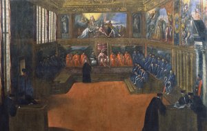 Doża Wenecji odwiedza Stolicę Apostolską autorstwa Palma Il Giovane