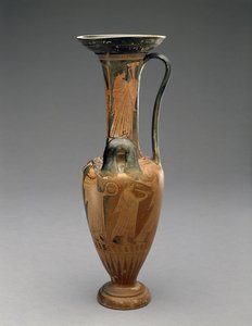 Loutrophoros Hydria z procesją weselną, 480-460BC (terakota) autorstwa Pan Painter (attr. to)