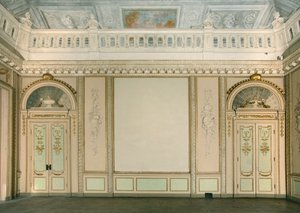Widok na pokój z gobelinami, Villa Reale, Monza, Lombardia, Włochy autorstwa Pandolfo Reschi