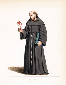 Strój duchowny: mnich franciszkanin
