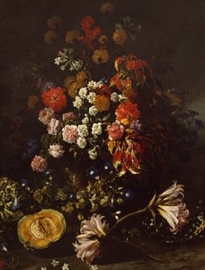 Kwiaty z kryształową misą, Paolo Porpora (1617-1673)