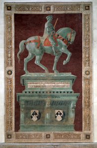 Pomnik nagrobny Sir Johna Hawkwooda - Fresco autorstwa Paolo Uccello