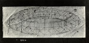 Studium "mazzocchio" (wyściełana rolowana podstawa kaptura) (pióro i atrament na papierze) autorstwa Paolo Uccello