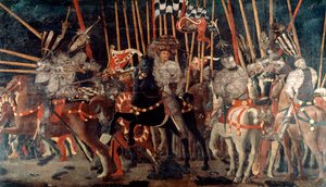 Bitwa pod San Romano, 1432 c1435-1440 autorstwa Paolo Uccello