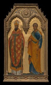 Święci Augustyn i Piotr, ok. 1350 autorstwa Paolo Veneziano
