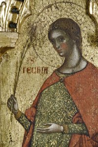 Św. Tekla, fragment z 1630100 Poliptyk Ukrzyżowania ze świętymi