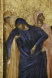 Dziewica Maryja, szczegół z 1630100 Poliptyk Ukrzyżowania ze świętymi autorstwa Paolo Veneziano