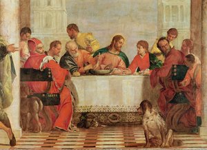 Fragment Uczty w Domu Lewiego, 1573 (detal 227605) autorstwa Paolo Veronese