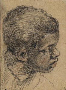 Głowa czarnego chłopca, XVI wiek. autorstwa Paolo Veronese