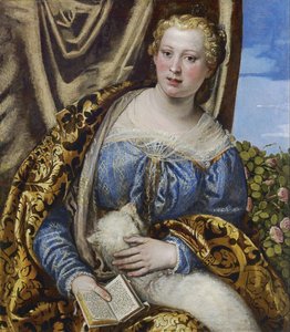 Portret damy jako św Agnieszki autorstwa Paolo Veronese