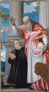 Święty Hieronim i fundator autorstwa Paolo Veronese