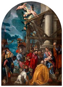 Adoracja Trzech Króli. autorstwa Paolo Veronese
