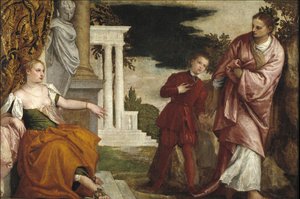 Młody człowiek między cnotą a występkiem autorstwa Paolo Veronese