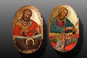 Święty Marek i Święty Piotr (obraz) autorstwa Paolo di Giovanni Fei