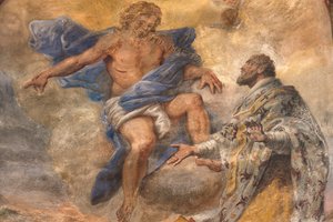 Freski przedstawiające życie świętego Cataldo autorstwa Paolo di Matteis