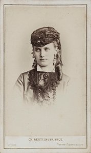 Portret Christine Nilsson 1843-1921.