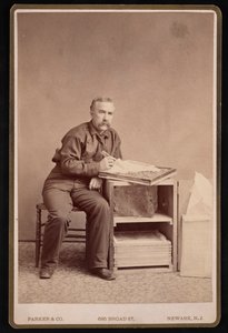 Portret Freda Mathera 1833-1900, przed 1887. autorstwa Parker and Co