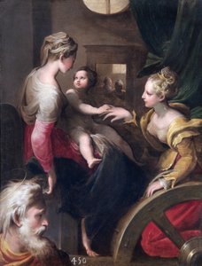 Mistyczne zaślubiny św. Katarzyny (olej na płótnie) autorstwa Parmigianino (1503 40) (after)