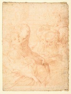 Grupa kobiet (rekto) autorstwa Parmigianino