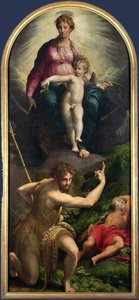 Madonna z Dzieciątkiem ze św. Janem i św. Hieronima autorstwa Parmigianino