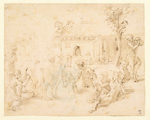 Scena rustykalna autorstwa Parmigianino