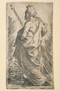 Święty Jakub Większy (akwaforta) autorstwa Parmigianino