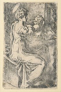 Dziewica i Dziecko autorstwa Parmigianino